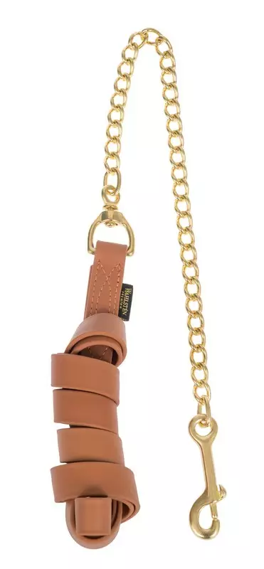 Riimunnaru ketjulla biothane 2,2m + 60cm musta tai ruskea Wahlsten - Hevosen nylonriimunarut - 048980 - 1