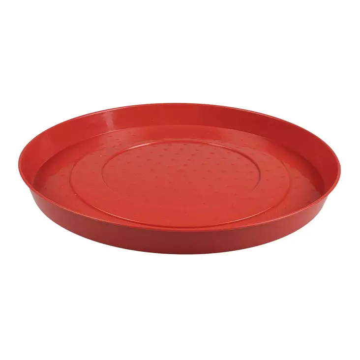Ruokintalautanen kanoille 50x2cm punainen Duvo+ - Kotieläinten ruokinta-astiat ja ämpärit - 059650 - 1
