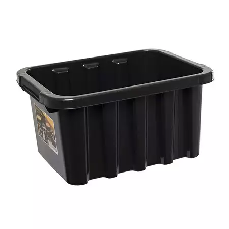 Säilytyslaatikko Strongbox 15L musta Nordiska Plast - Hevosen varusteiden kuljetus ja säilytys - 037970 - 1