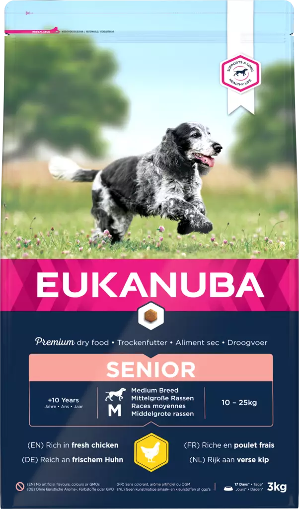 Senior Medium Eukanuba - Koiran kuivaruoat ikääntyville koirille - 011330 - 2