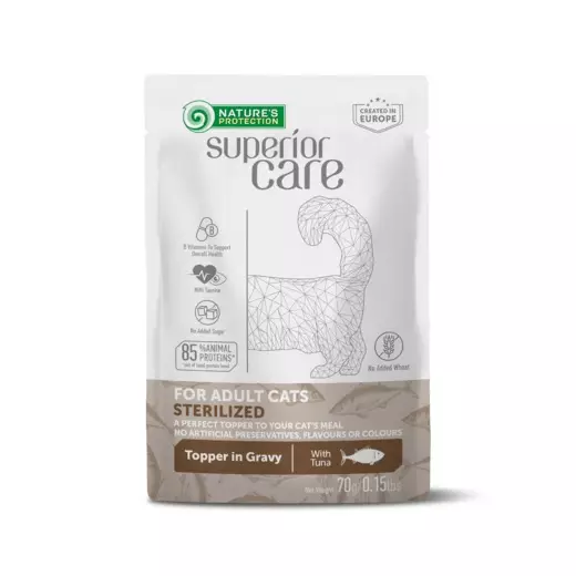 Sterilized tonnikala 70g Nature's Protection Superior Care cat - Aikuisten kissojen säilykkeet - 053480 - 1
