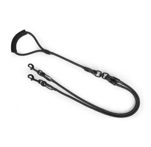 Tuplatalutin nylon 1x120cm musta Camon - Talutin jakajat ja jatkot - 053250 - 1