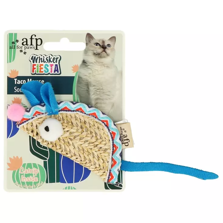 Taco-hiiri Whisker Fiesta 9,5x12,5cm All For Paws - Kissan pehmolelut - 058020 - 1