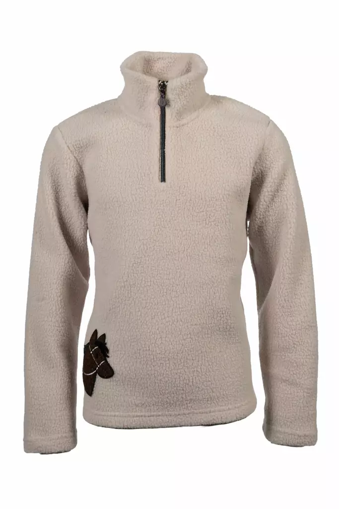 Teddykarvainen pusero Mia KID beige HKM-sports - Ratsastuspaidat ja -hupparit - 054090 - 1