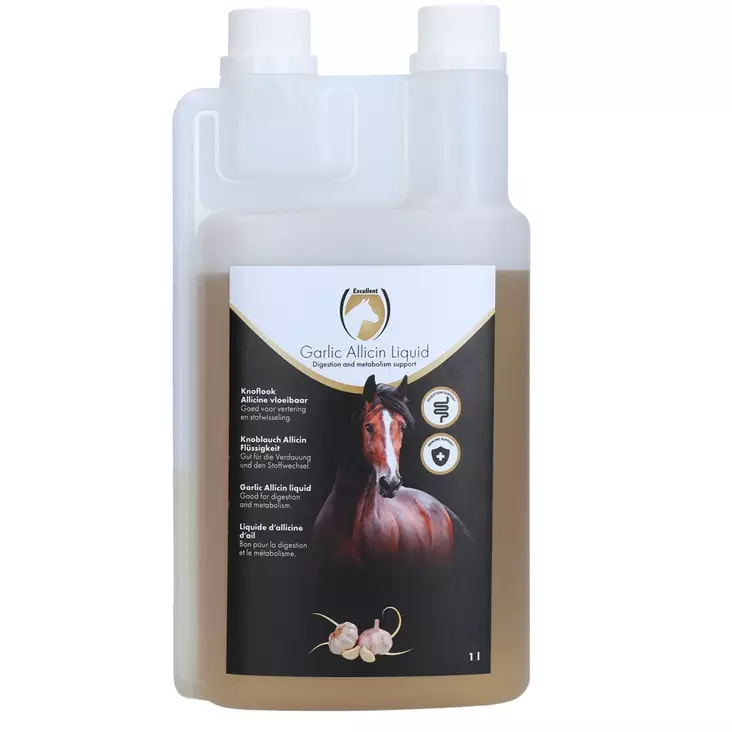 Valkosipuli allicin liuos 100% 1L EU Excellent - Hevosen yrtit ja luontaistuotteet - 024590 - 2