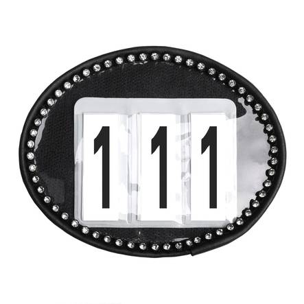 Kilpailunumero Chrystal soikea SD - Ratsastajan asusteet - 034661 - 1