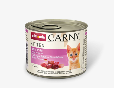 Kitten Baby Pate 200g Carny Animonda - Kissanpennun säilykkeet ja kasvatusruoat - 012211 - 2
