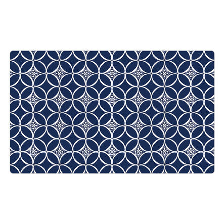 Ruokailualusta Indigo tummansini-valkoinen 51x30cm Drymate - Koiran ruokinta-alustat - 039611 - 1