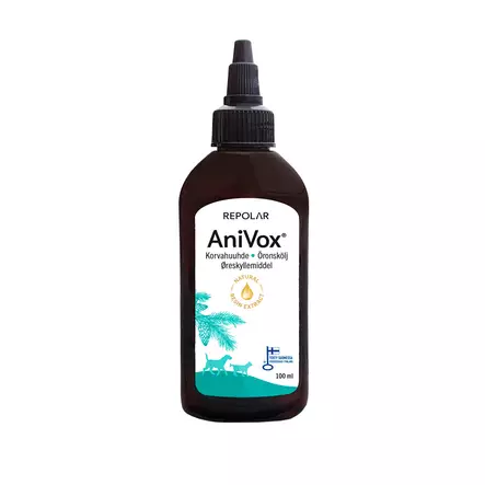 AniVox korvahuuhde 100ml Repolar - Koiran korvat ja silmät - 055061 - 1
