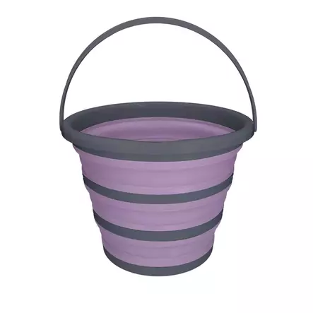 Taitettava ämpäri 10L lila-harmaa Excellent Horse - Hevosen juoma-astiat ja -automaatit - 056761 - 1