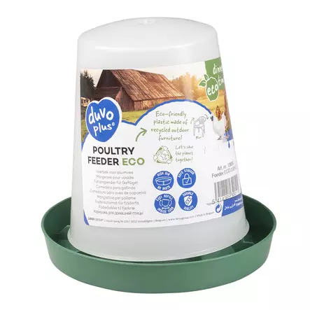 Ruoka-automaatti ECO 1L vihreä Duvo+ - Kotieläin lintujen ruokinta - 056981 - 2