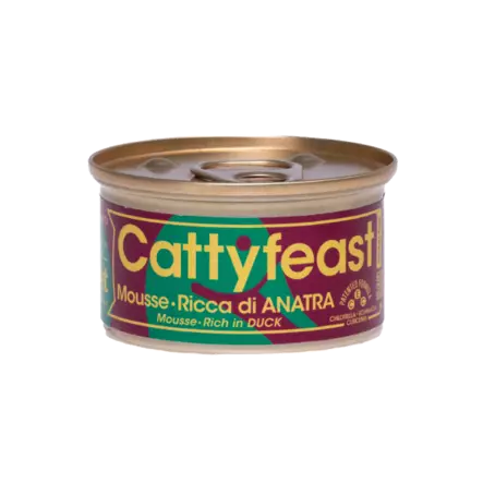 Ankka mousse 85g Cattyfeast - Aikuisten kissojen säilykkeet - 054651 - 1