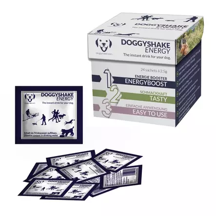 Energiajuomajauhe Doggyshake Energy 2,5g Doggyroller - Koiran herkut ja makupalat - 057161 - 2