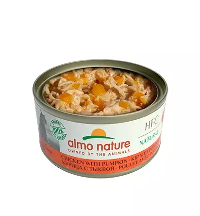 Kana Kurpitsa 70g Almo Nature - Aikuisten kissojen säilykkeet - 044241 - 2