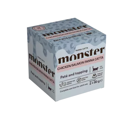 Kana Lohi 2x80g Panna Catta monster - Aikuisten kissojen säilykkeet - 058091 - 1