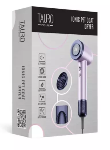 Käsikuivaaja integroidulla ioniteknologialla pinkki Tauro Pro Line - Turkinkuivaimet, suoristajat - 053511 - 2