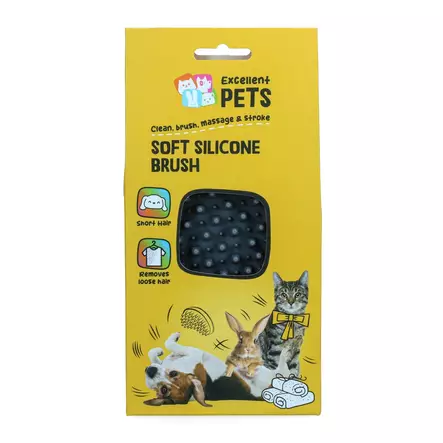 Silikoniharja Soft 4-in-1 lyhyt turkki Excellent - Koiran harjat, karstat ja suat - 056751 - 2