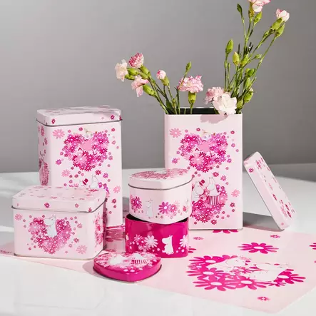 Kukkasydän-leivontamatto pink Muumi - Koti ja sisustus - 055711 - 2