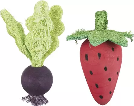 Lelusetti Puiset kasvikset 6-9cm Trixie - Pieneläinten lelut ja puuhasteltavat - 044371 - 1