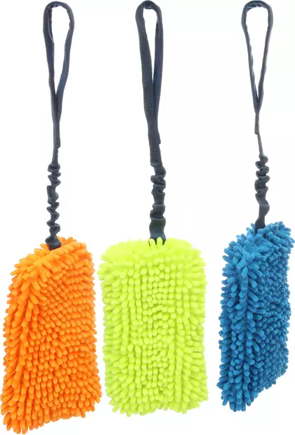 Moppipatukka Fauxtra Chaser joustokahvalla 55x12cm värimix Flamingo - Koiran pehmolelut - 055511 - 1