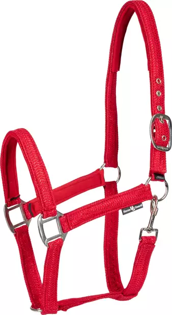 Nylonriimu Jewel neopreenipehmusteilla punainen HorseGuard - Hevosen nylonriimut - 056201 - 1