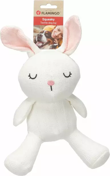 Pehmopupu Nittu 27cm valkoinen Flamingo - Koiran pehmolelut - 057391 - 2