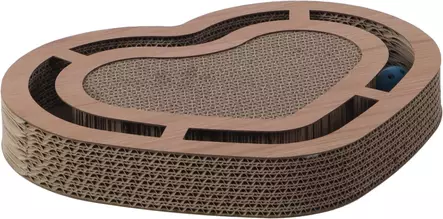 Raapimasydän Poro Heart pahvia 33,5x42,5x5,5cm Flamingo - Kissan raapimalaudat ja -tolpat - 055481 - 1