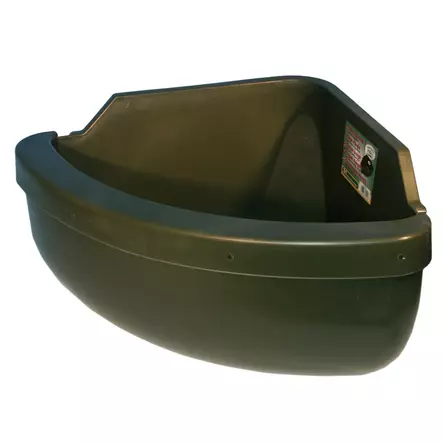 Ruoka-astia reunalla kulmamalli 31L vihreä VPlast - Hevosen ruokinta-astiat ja ämpärit - 054511 - 1