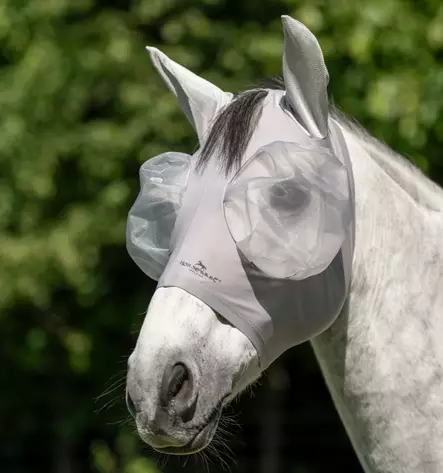 Hyönteishuppu Defence Flymask harmaa Horseware - Ihottuma ja hyönteisloimien huput - 057311 - 1