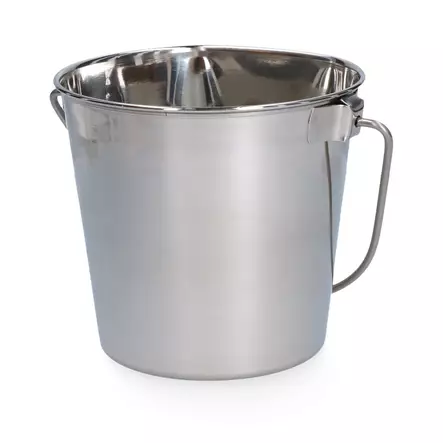 Teräsämpäri 1,89l litteällä sivulla HAC - Koiran metallikupit ja telineet - 003101 - 2