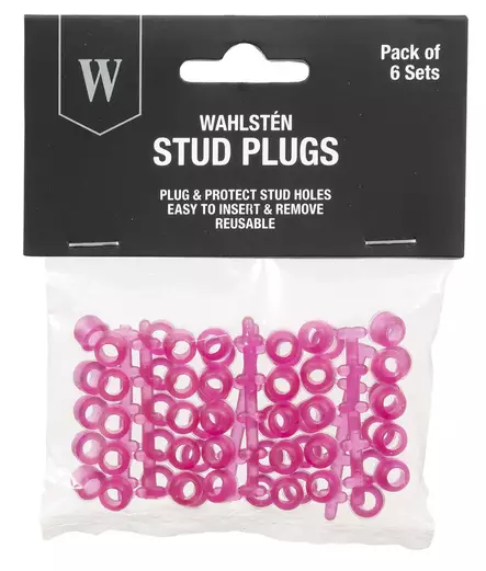 Tulpat hokinreikiin 6x10kpl pinkki Wahlsten - Hevosenkengän hokit ja hokkiavaimet - 054461 - 1