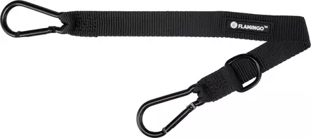Turvavyöliitin karabiinilukoilla Darrel M/40x2,5cm max 30kg Flamingo - Koiran turvavaljaat ja liittimet - 056801 - 1