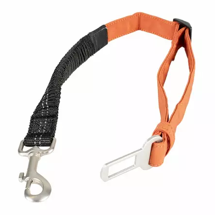 Turvavyöliitin Trail 2in1 85x2,5cm oranssi Duvo+ - Koiran turvavaljaat ja liittimet - 059441 - 1