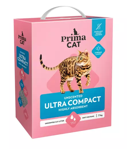 Ultra Compact Unscented kissanhiekka 10L PrimaCat - Kissanhiekat ja hiekan hajusteet - 029911 - 2