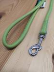 Nahkatalutin pyöreä 4mm/180cm pistoolilukolla vaaleanvihreä Onega - Koiran nahkataluttimet - 033791 - 2