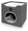 Huopamökki 40x40x36cm harmaa Camon - Kissan pesä-, iglu- ja riippupedit - 053231 - 2