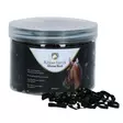 Letityskuminauhat Black 500kpl musta Excellent Horse - Hevosen harjat, suat ja letitys - 056401 - 1