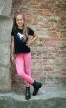 T-paita Sparkle Kid musta HKM-sports - Ratsastuspaidat ja -hupparit - 056931 - 4