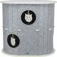 Huopatalo Mara 2-kerroksinen 66x62x46cm harmaa-beige Trixie - Kissan pesä-, iglu- ja riippupedit - 057111 - 1