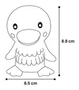 Lateksinen eläinhahmo Andu Animal 9cm mix Flamingo - Koiran vinyyli-, latex- ja valolelut - 055551 - 5