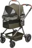 Lemmikkikärryt Buggy irrotettavalla korilla 56 × 101 x 100cm max 22kg oliivinvihreät Trixie - Koiran kärryt ja trolleyt - 057941 - 1