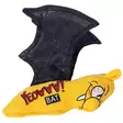 Pehmolepakko kissanmintulla Cat Bat 10x16,5cm musta-keltainen Yeowww! - Kissan pehmolelut - 057361 - 3