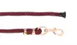 Riimunnaru nylon ruusukultainen lukko burgundi 2m Equitheme - Hevosen nylonriimunarut - 052041 - 1