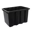 Säilytyslaatikko Strongbox 55L musta Nordiska Plast - Hevosen varusteiden kuljetus ja säilytys - 037981 - 1