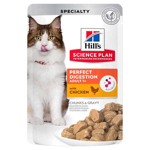 Cat Perfect Digestion 12x85g pss Hill's Science Plan - Aikuisten kissojen säilykkeet - 026821 - 1