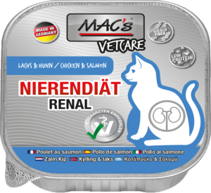 Cat Renal Diet Kana Lohi 100g MAC's Vet - Kissan erikoisruokavalio säilykkeet - 023411 - 1