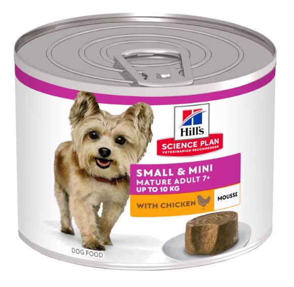 Dog Mature mousse Small & Mini kana 200g Hill's Science Plan - Koiran säilykkeet aikuisille koirille - 039011 - 1
