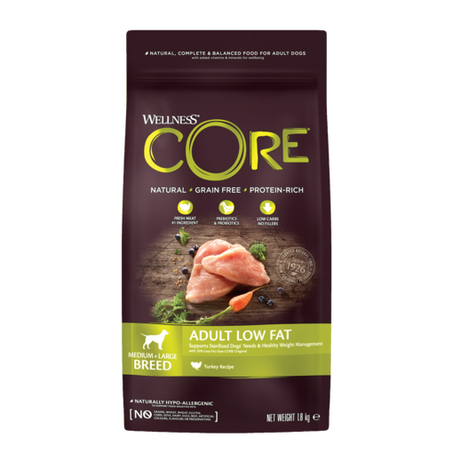 Dog adult Medium & Large Low Fat Turkey CORE - Koiran kuivaruoat aikuisille koirille - 014741 - 2