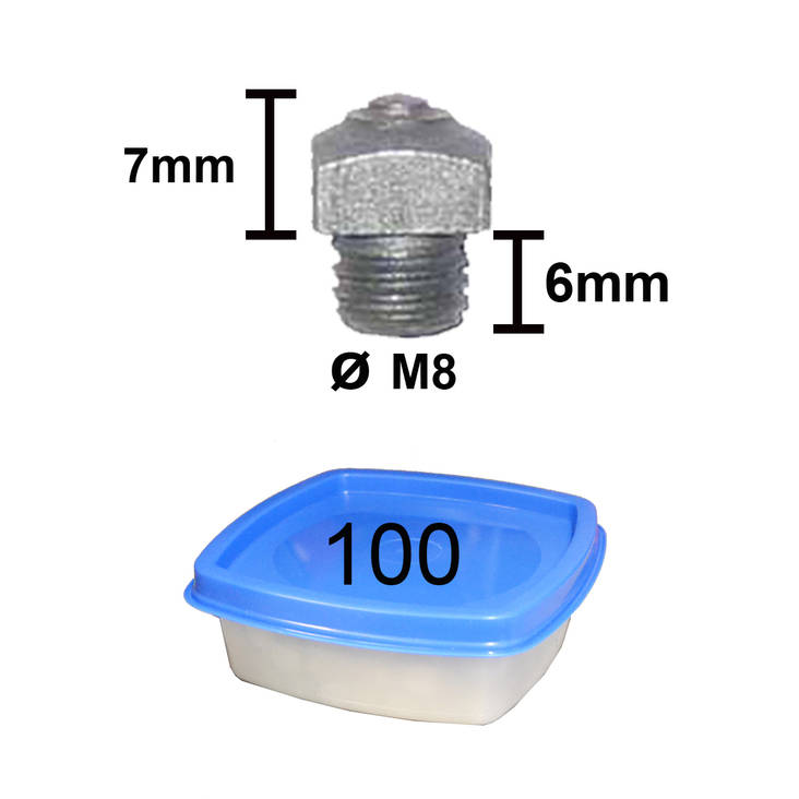Hokki Nr.12 7mm 6/M8 Tuna - Hevosenkengän hokit ja hokkiavaimet - 011391 - 1