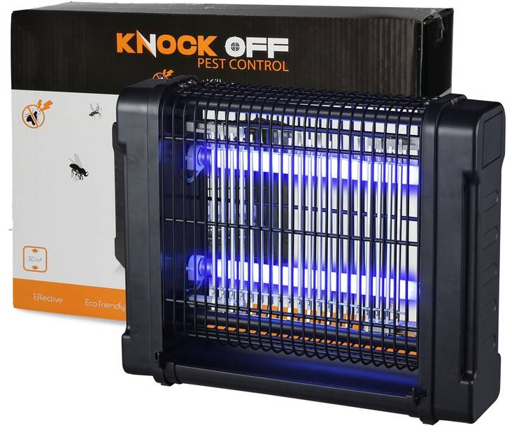 Hyönteisansa UV-A 2x6W 33,5x10,5x27cm Insecktkiller Knock Off - Tuhoeläinten ja hyöteisten torjunta - 024581 - 1